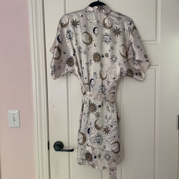 robe and night gown satin sleep set - Picture 2 of 6